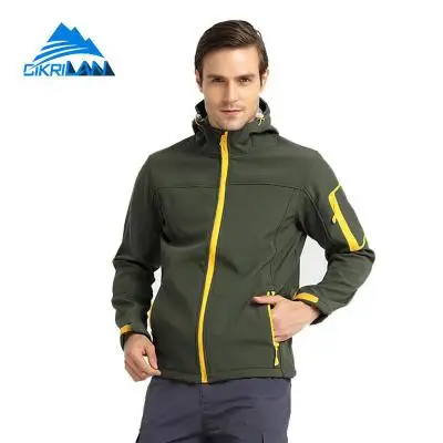 Jaquetas de Acampamento Jaqueta ao ar Resistente à Água Cikrilan Homens Caminhadas Softshell Livre Blusão Cabolsa Inverno Outono Esporte Cabolsas 4 à água inverno outono esporte casacos