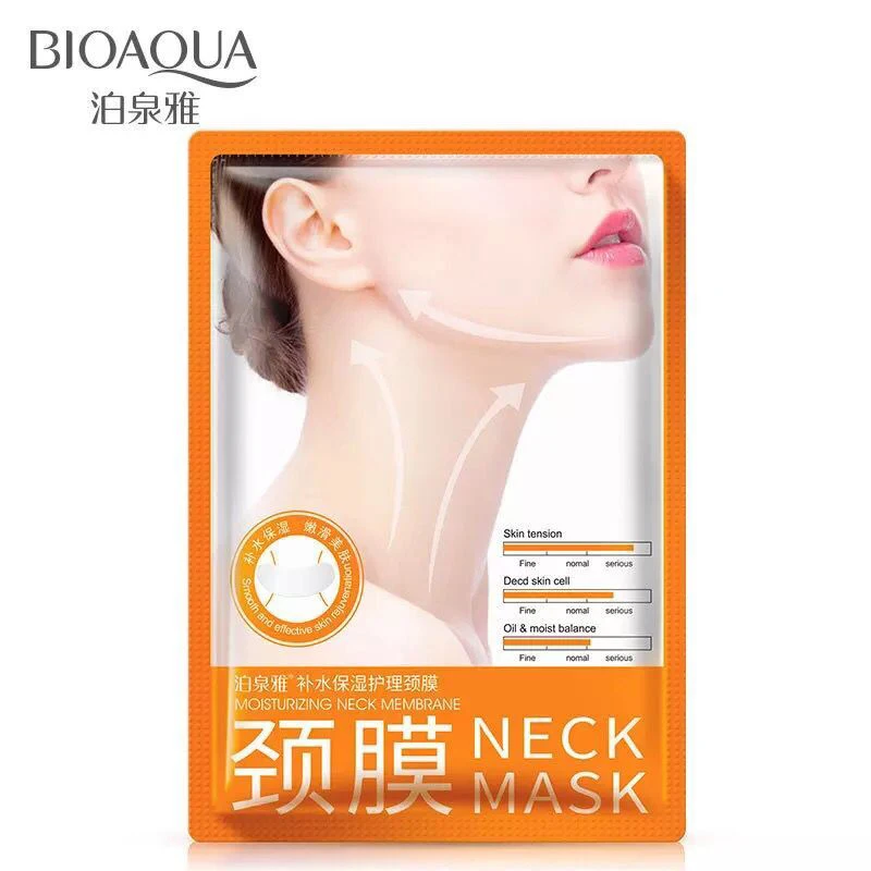 BIOAQUA маска для шеи Отбеливающее, омолаживающее воздействие увлажняющий, питательный для укрепления шеи уход Для женщин Красота здоровья сывороточный протеин уход за кожей
