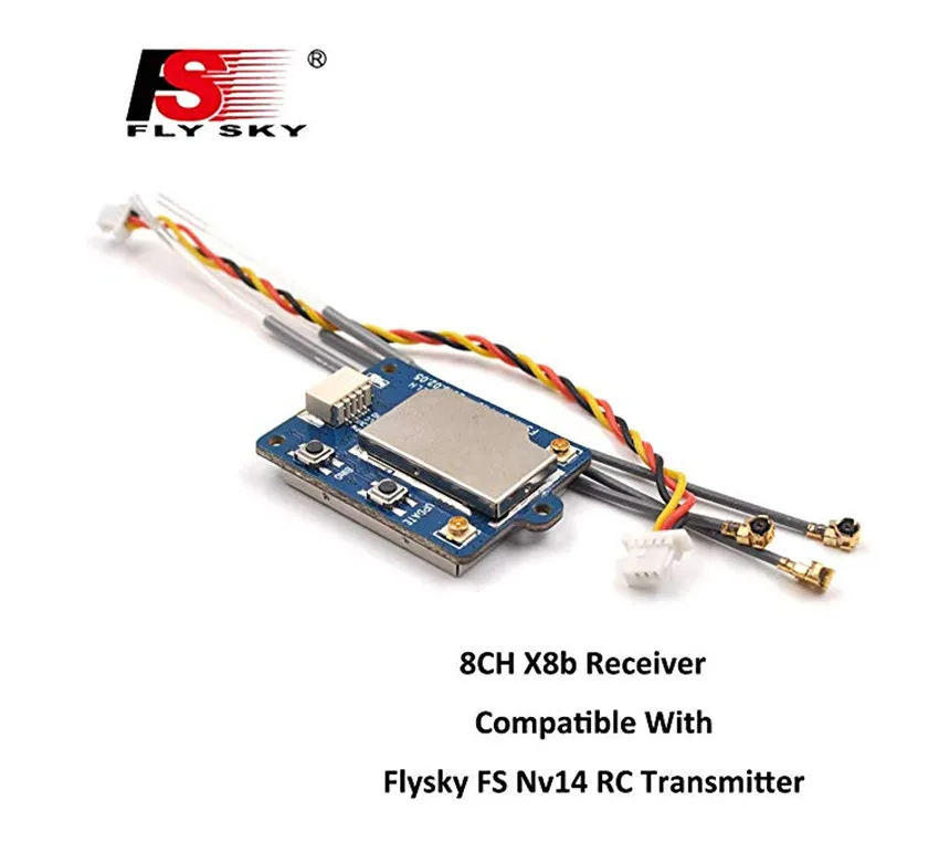 

Flysky FS-X8B Receiver, 8CH 2.4G i-Bus/PPM Receiver for FS-Nirvana FS-NV14 FS-i6 FS-i6s FS-i6x FS-i8 FS-i10 Transmitter RC Quadc