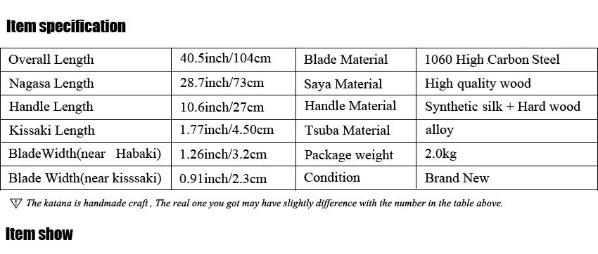 Принимаются на заказ, высокое качество, 1060 углеродистая сталь, японский меч катана, самурайский меч, Полный Тан, острый, можно разрезать, дополнительно