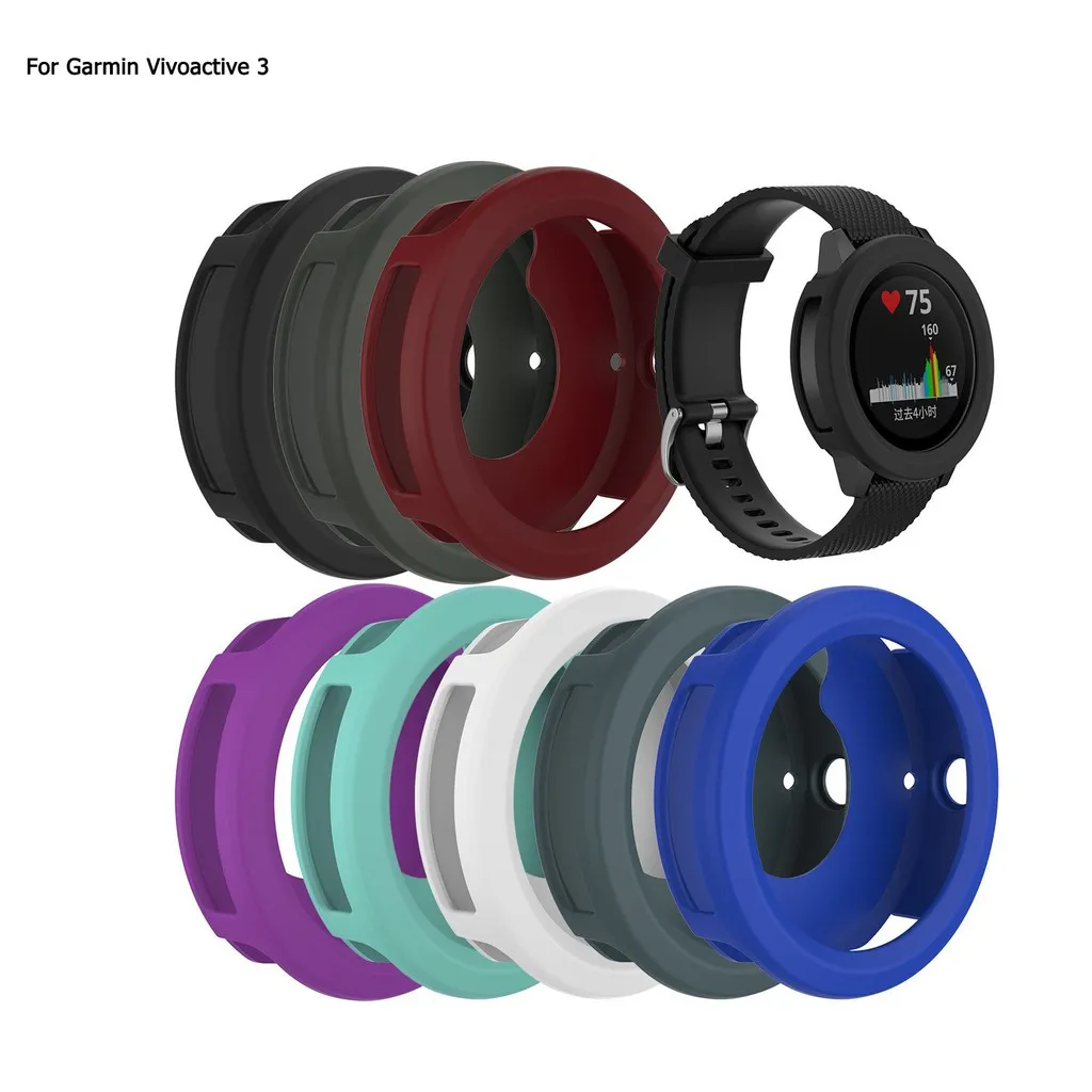 Новый мягкий силиконовый чехол для Garmin Vivoactive 3 Corlorful Замена Защитный чехол часы аксессуары