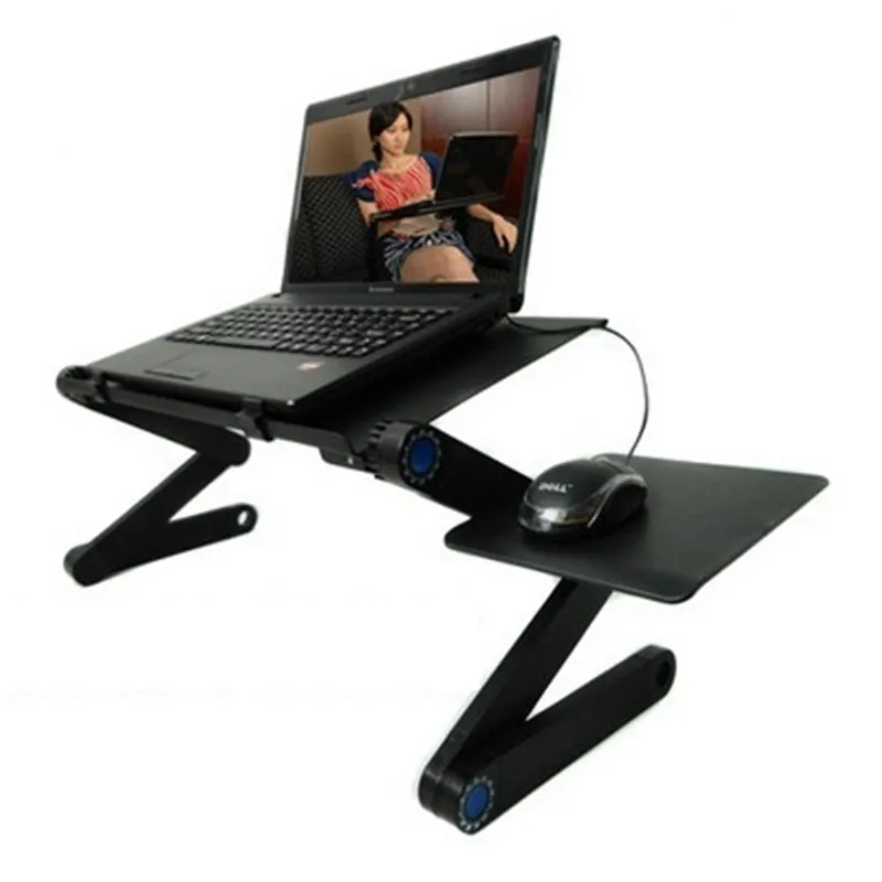Multi Functional Ergonomic mobile laptop table stand in bed/sofa Use ...