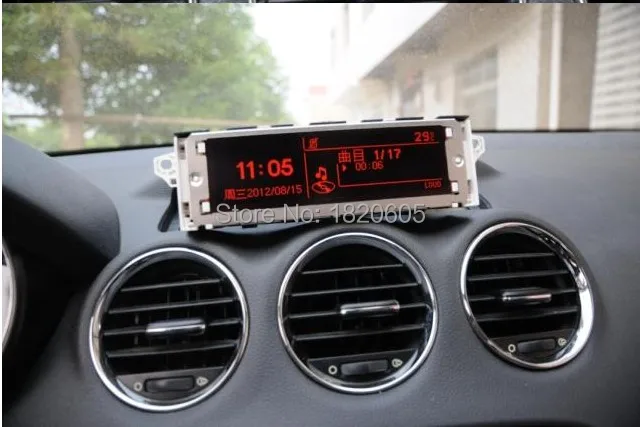 Натуральная Фирменная Новинка автомобильный экран Поддержка USB Bluetooth 4 меню Дисплей красный монитор 12 pin для peugeot 307 407 408 для citroen C4 C5