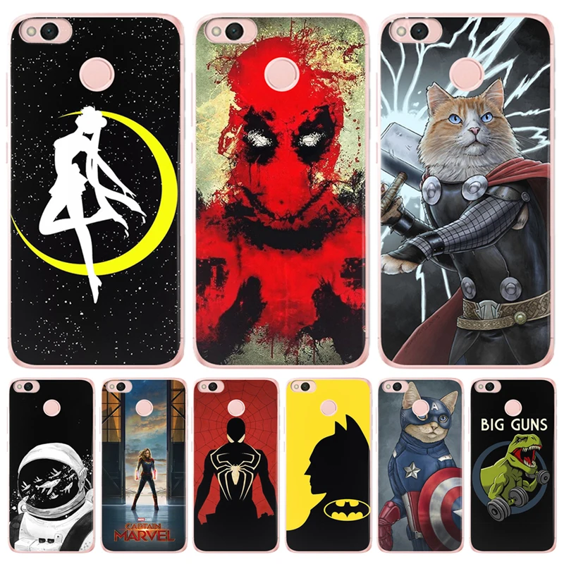 Для Xiaomi Redmi Mi 3S Pro 4X 4A 5A 5 Plus Note 3 4 6 6A A1 5X A2 6X Lite 8 Pocophone F1 Deadpool чехол для телефона