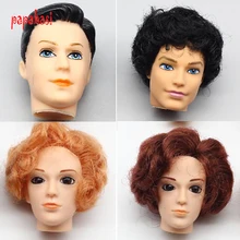 One Pcs 3D eyes brown hair Boyfriend Male Doll Head For Ken Doll For Barbie Boyfriend