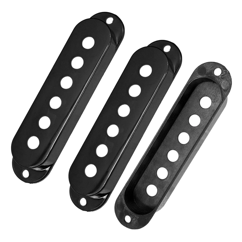 3pcs Single Coil SSS Humbucker Pickup Covers for Strat ST Squier SQ Electric Guitar Replacement Parts