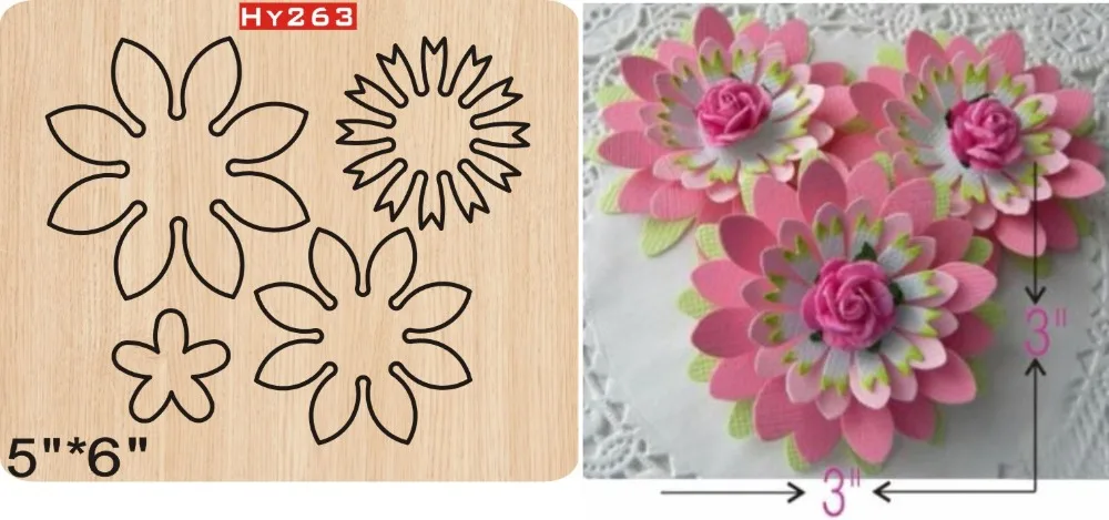 

FLOWER 2019 new wooden mould cutting dies for scrapbooking Thickness/15.8mm