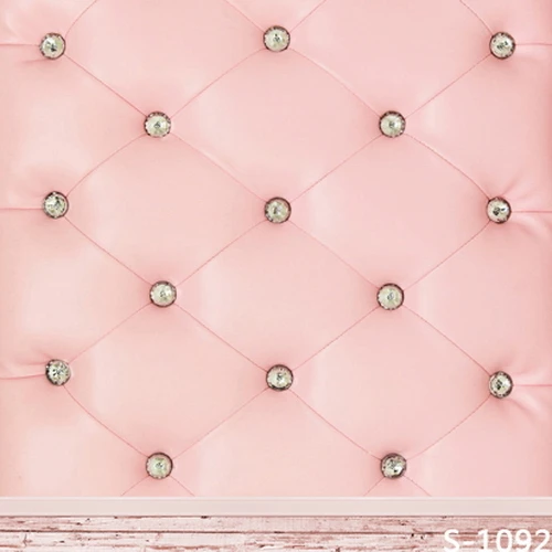 

10x10FT Indoor Light Pink Tufted Wall Buttons Diamonds Custom Photography Backdrops Studio Backgrounds Vinyl 8x8 8x10 8x15