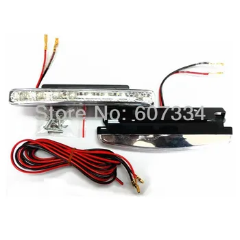 

Stock Shipping New 12V E4 Mark LED Car Bulb 8 Chips Energy Save Easy Install DRL Daytime Running Light