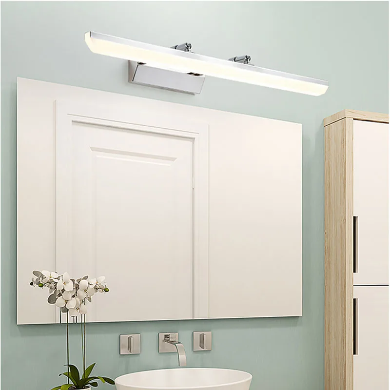 Светодиодный настенный светильник, современный туалетный светильник, зеркальный светильник, лампа для спальни, акриловый светодиодный зеркальный светильник для ванной комнаты, настенный светильник