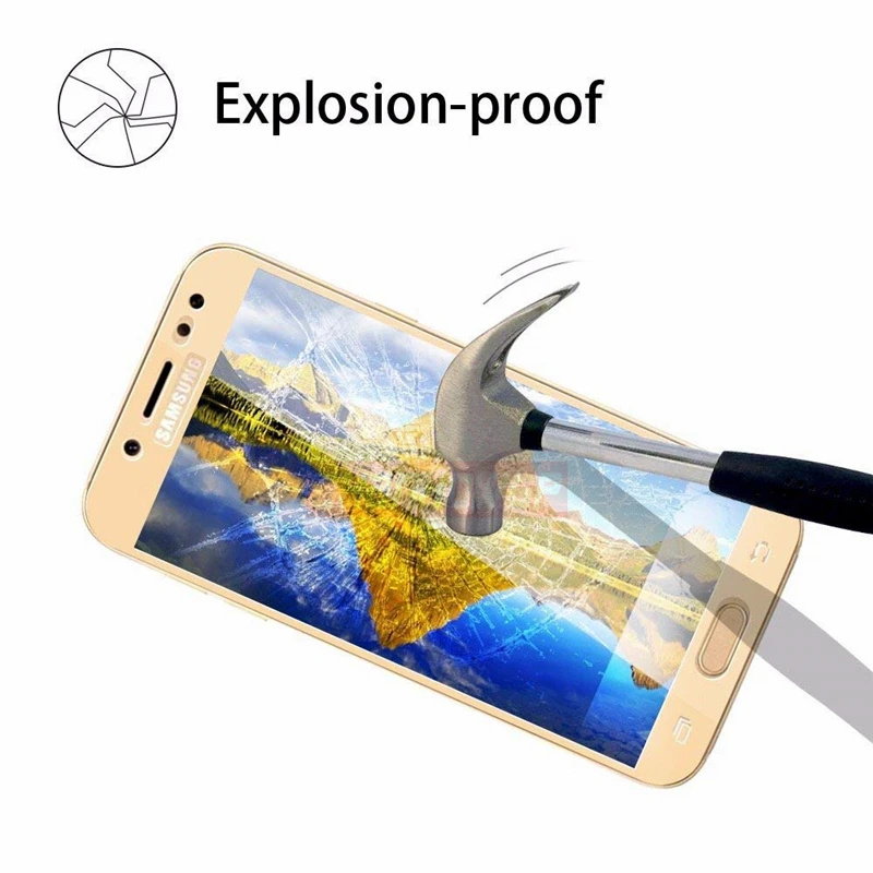 Защитное стекло закаленное для Samsung Galaxy J7 2017/J730F/J7 Pro 2017/DS 2 шт.|Защитные стёкла и
