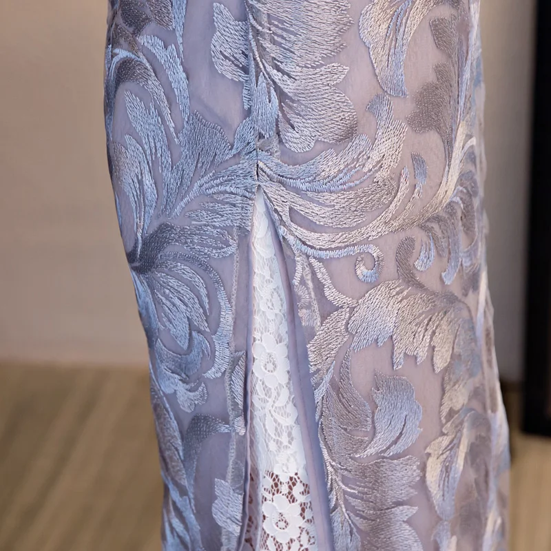 Шанхай история народный стиль широкие брюки костюм из двух частей вьетнамский шифон aodai изящный стоячий воротник элегантный длинный чонсам