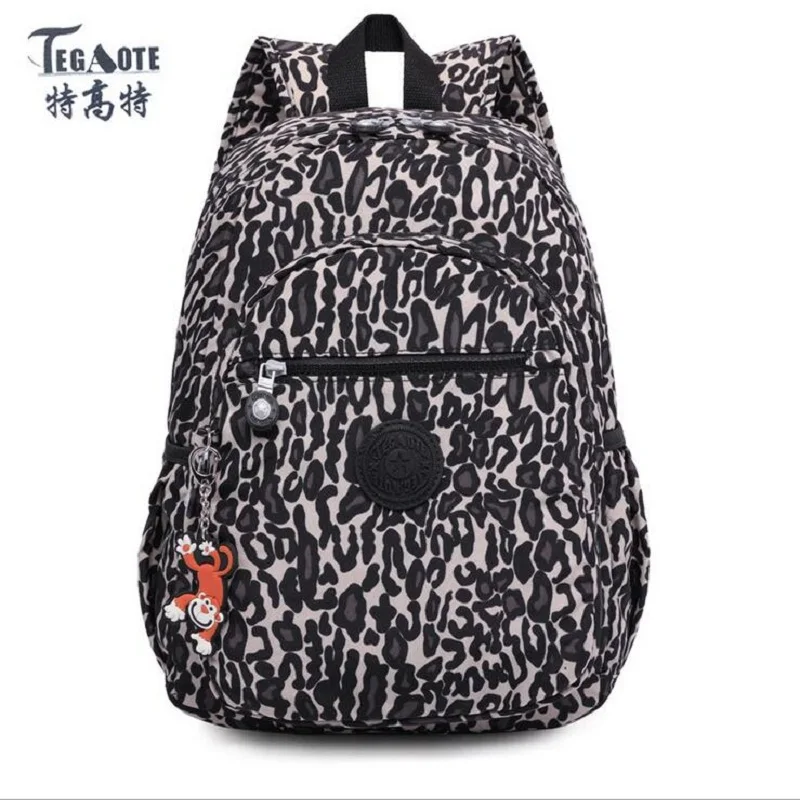  TEGAOTE Floral Mini Small Backpack for Teenage Girls Feminine Backpack Casual Kipled Nylon Backpack - 32822442943