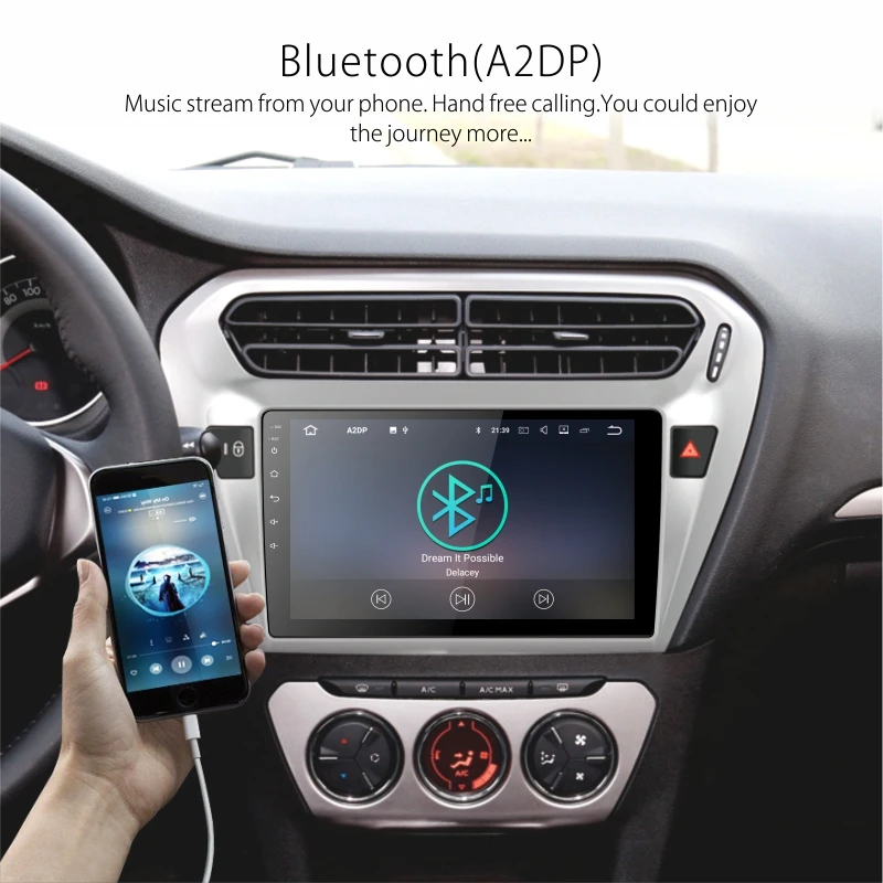 Clearance Dinpei Android 9.0 Car Radio Multimedia Player For peugeot 301 citroen elysee 2014 2015 2016 2017 GPS Navigation wifi video 2
