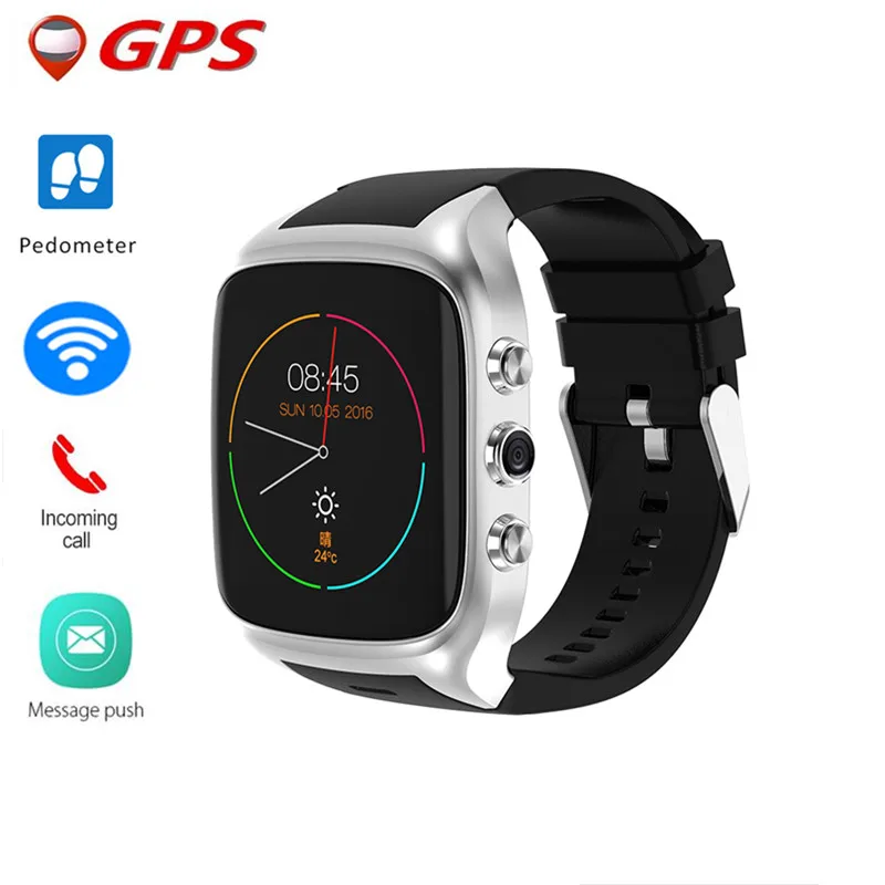 

X02S Smart Watch Phone Android 5.1 OS Bluetooth WIFI GPS 3G Camera 512MB+8GB Sports Heart Rate Business Smartwatch