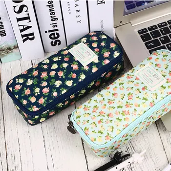 

Pencil Case Pen Box Polyester Storage Pouch Student Furl Supplies Protection Stationery Simple School Gifts