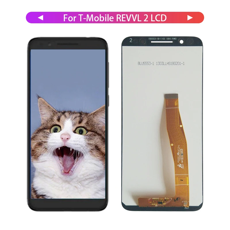 100% тестирование 5 дюймов для T-Mobile REVVL 2 ЖК-дисплей сборки Дисплей Сенсорная панель