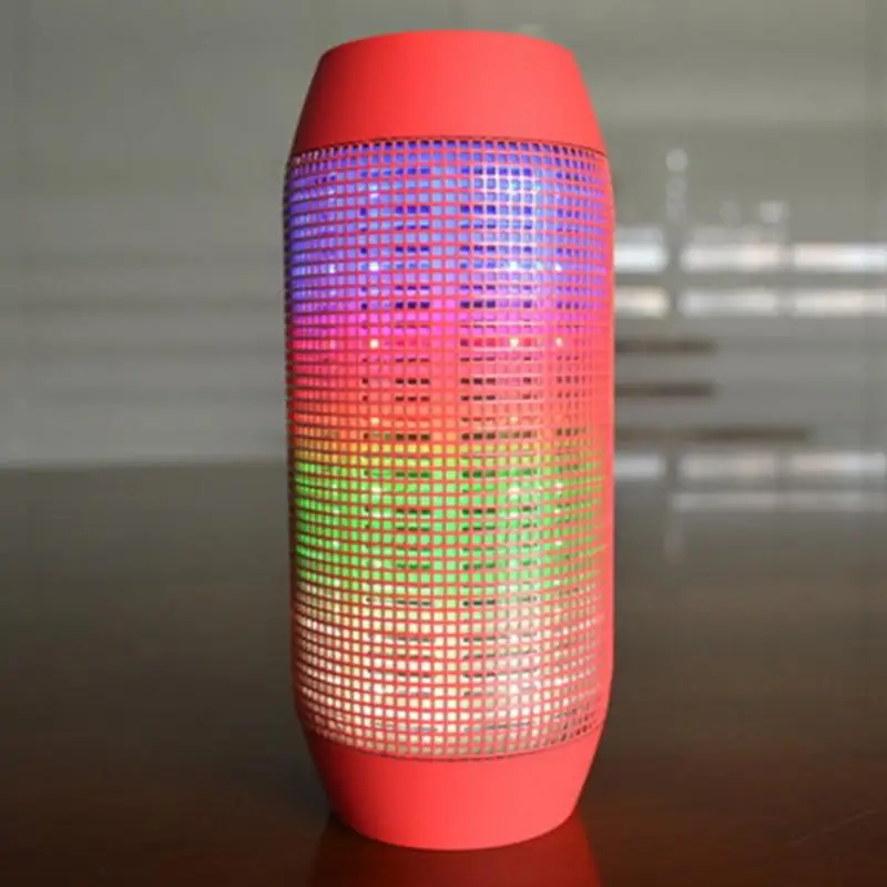 Potable Wireless Bluetooth speaker colorful LED light lightweight