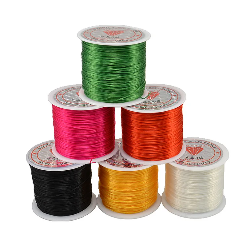 

70M/Roll 0.5mm Colorful Stretchy Elastic thread Rope Cord Crystal String For DIY Jewelry Making Beading Bracelet Thread Rope