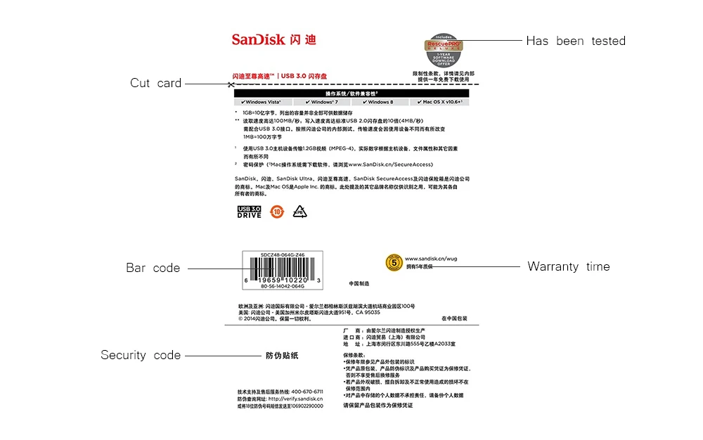 SanDisk usb флэш-накопитель 256 ГБ 128 ГБ 64 ГБ 32 ГБ 16 ГБ USB U диск USB ключ 3.0 100 МБ/с. Pen Drives флэш-накопитель для компьютера