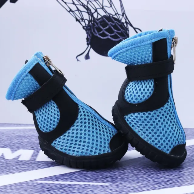 Summer Anti Slip Mesh Breathable Pet Shoes Medium Large Dog Shoe Paw