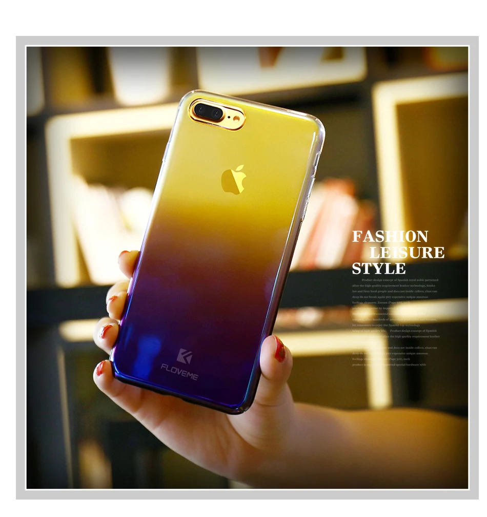 Luxury For iPhone 5S 5 iPhone SE Cases Blue Light Transparent Hard Plastic Case For iPhone 7 6 6S Plus (7)