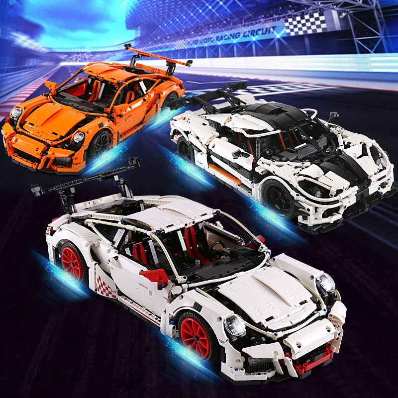 

lepin 20087 20001 20001B 23002 23006 Technic Legoinglys Race Car Bricks 42056 MOC-16915 Building Blocks Bricks Toys