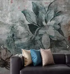 Европейский Винтаж цветок обои настенная Фреска темно задний план стены бумага рулон для гостиная печатных фото настроить