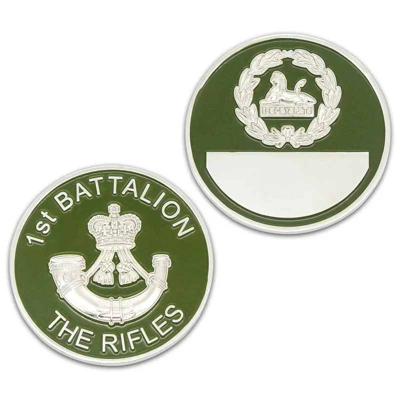 

Manufacturers Promotions Green Honors Coins Wholesale Custom Engraved Coin