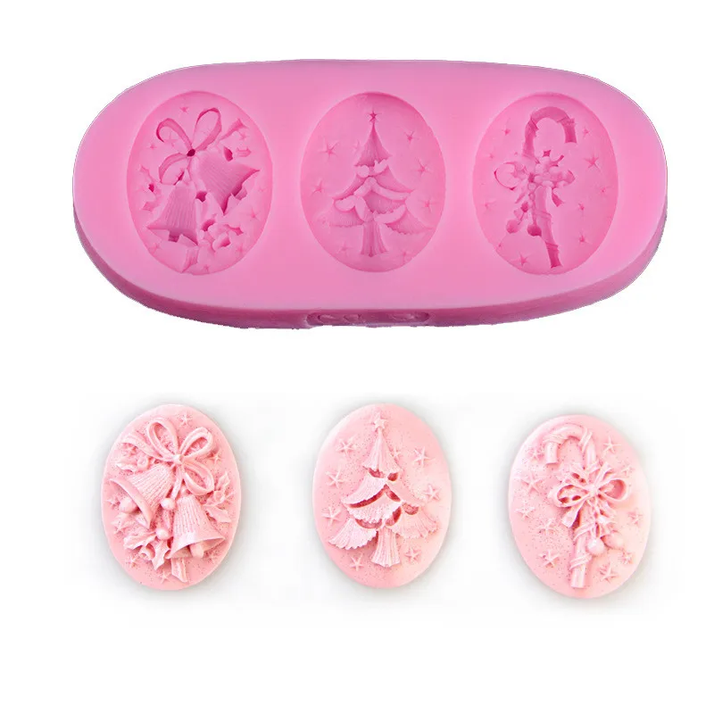 

MJ161 New Silicone Cake Decorating Mold Fondant Cupcake Candy Chocolate Soap Christmas Decoration Sugar Craft Silicone Mould