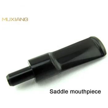 

MUXIANG Acrylic Smoking Pipe Small Saddle Mouthpiece 3mm Filter England Briar Tobacco Pipe Accessories Custom Available be0010
