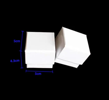 

20pcs/lot-5*5*4.3cm White paper Gift packaging boxes Cosmetic Jewelry storage boxes DIY Handmade soap packaging boxes