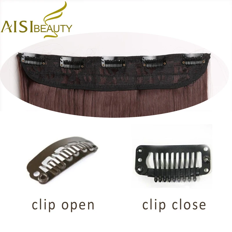 Long Artificial Hair Synthetic Clip Hair Extension Natural Hair Heat Resistant Hair Piece Wavy Blonde Brown Black AISI BEAUTY