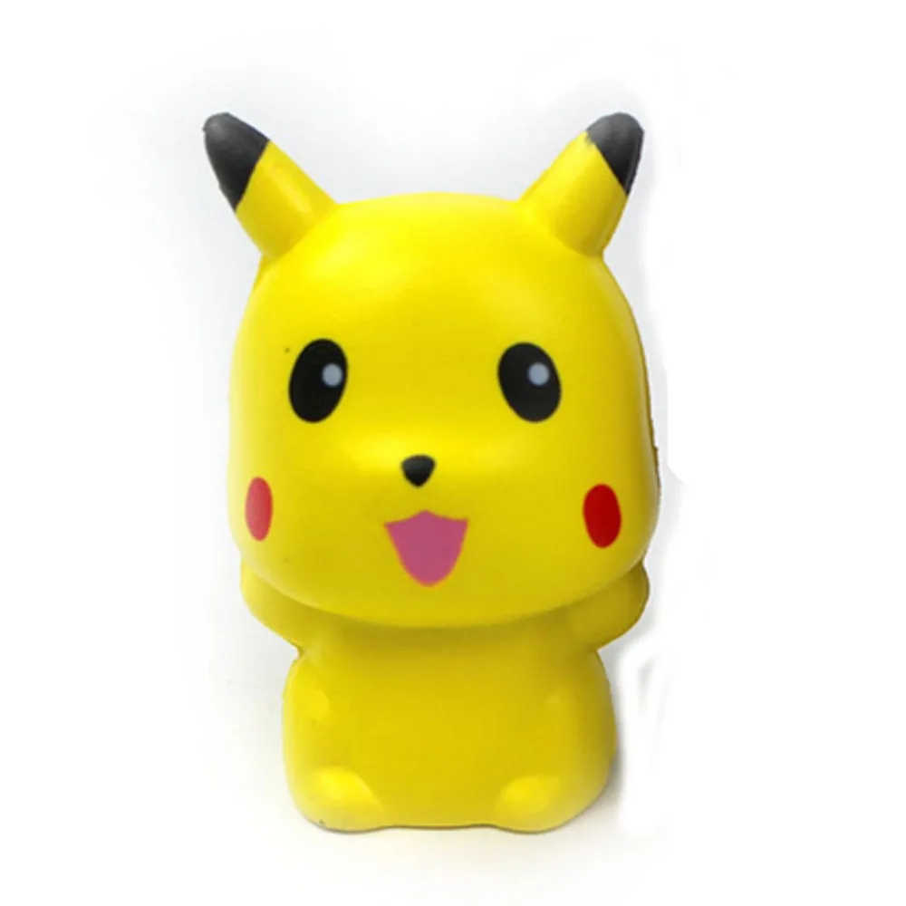 

1PC New Cute Pikachu Squishy Charm Slow Rising Simulation Soft Toys 10CM Squeeze Exquisite Fun interesting toys Birthday Gift