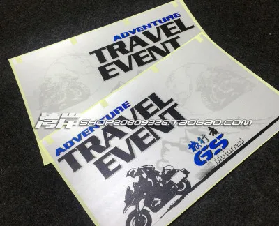 GS Путешествия события стайлинга автомобилей мотоцикл боковая коробка стикеры наклейки для ADV GIVI OBK(48+ 37L) GS ADVENTURE R1200GS - Название цвета: A  side 1 pair