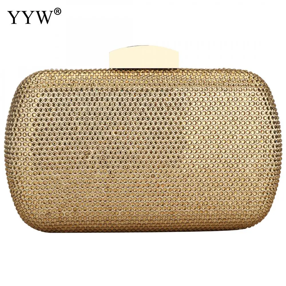 gold Золотой женский клатч элегантные вечерние сумки клатчи кошелек Bolsa Feminina Винтаж Женский Банкетный через плечо Messager сумка новая - Цвет: gold