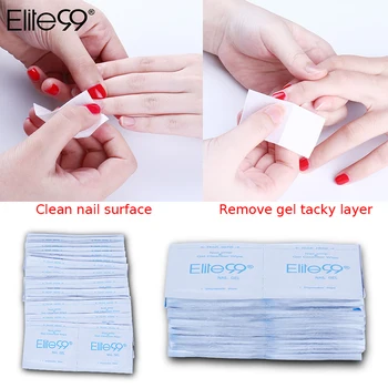 

Elite99 100Pcs/Lot Gel Polish Remover Wraps Pads Manicure Tools Wet Wipes Paper Pads Foil Nail Art Cleaner for UV Gel Freeship