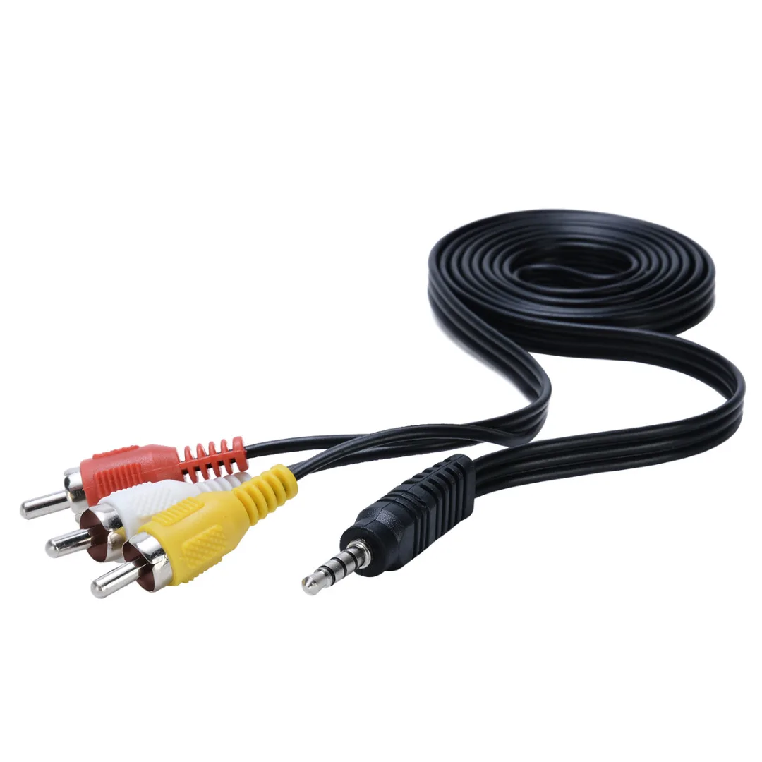 Mayitr 1.2M 3.5mm Jack Plug Male to 3 RCA Adapter High Quality 3.5 to RCA Male Audio Video AV Cable Wire Cord Mayitr 1.2M 3.5mm Jack Plug Male to 3 RCA Adapter High Quality 3.5 to RCA Male Audio Video AV Cable Wire Cord