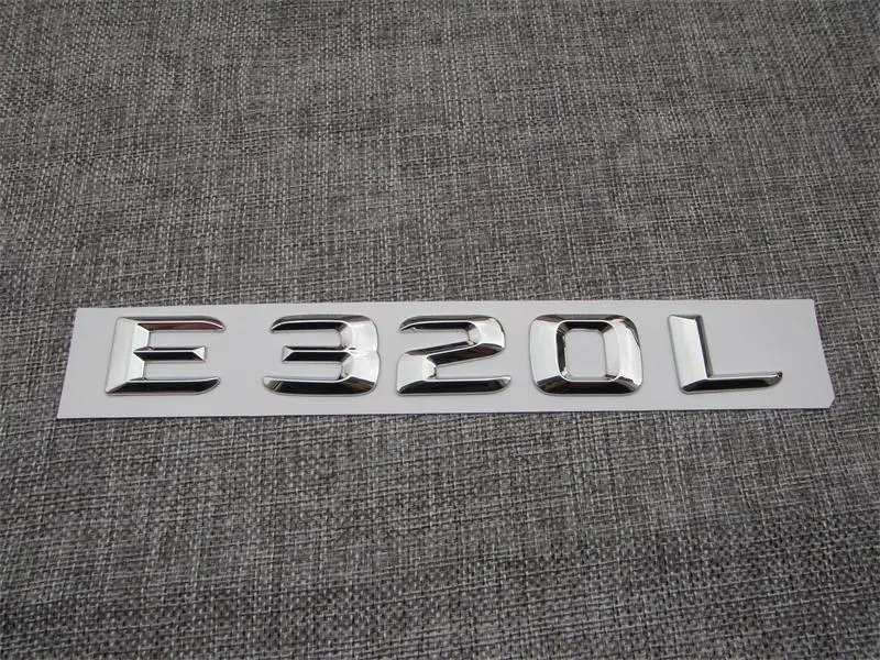 Хром ABS багажник задние буквы номер значок эмблема наклейка Наклейка для Mercedes Benz E Class E320L
