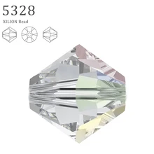 Оригинальные кристаллы Swarovski 5328 XILION двухконусные бусины, сделанные в австрийском стиле, стразы для изготовления ювелирных изделий своими руками