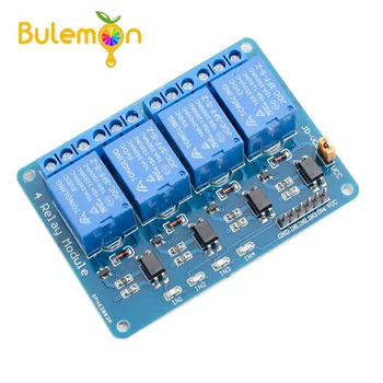 

5pcs/lot 5V 4 Channel Relay Module with Optocoupler For Arduino PIC ARM AVR DSP