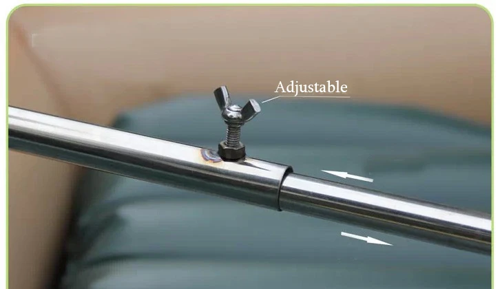 Long engine holder for inflatable fishing kayak air boat board (5)