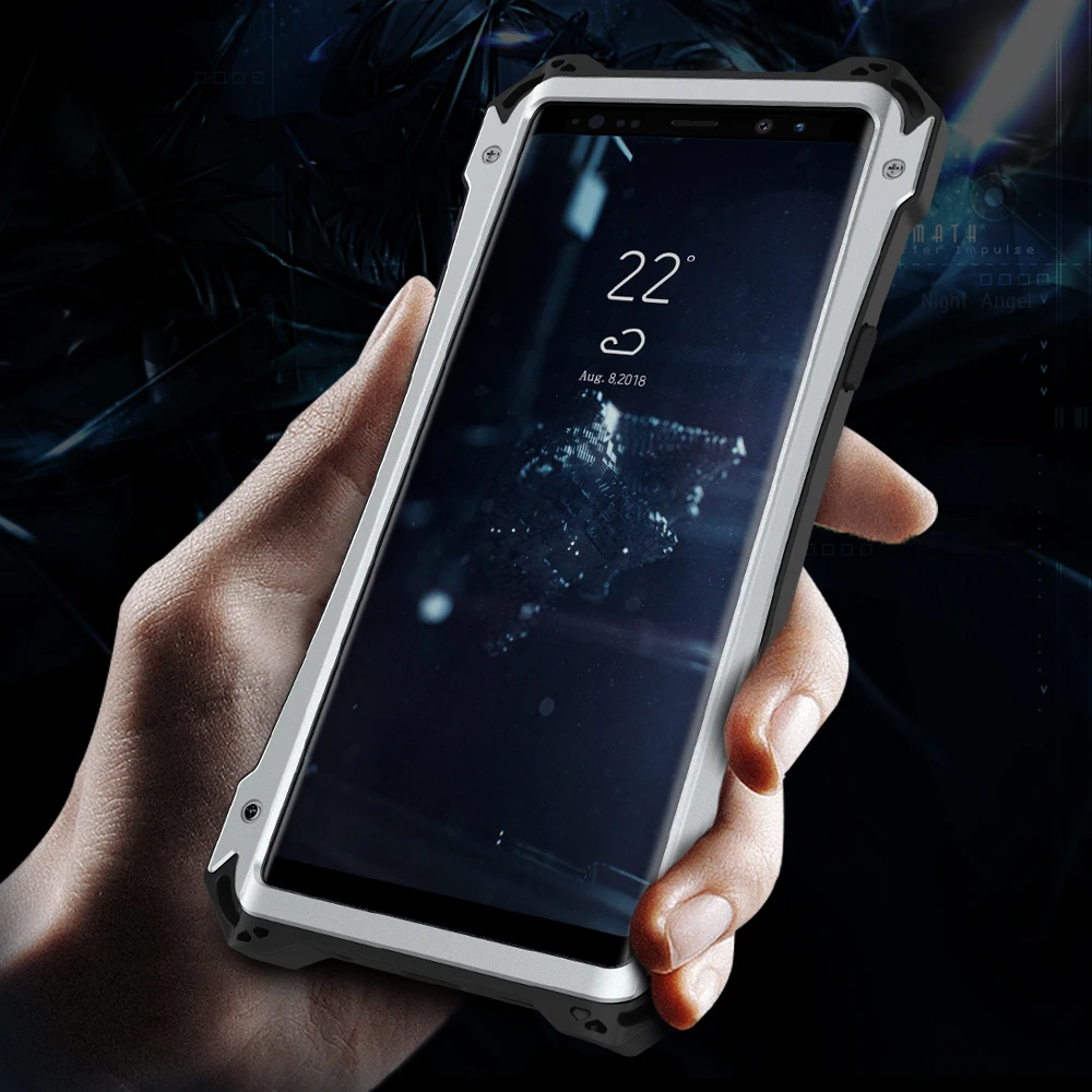 Чехол для Samsung Galaxy Note 9 симпатичный Роскошный Жесткий металлический ТПУ