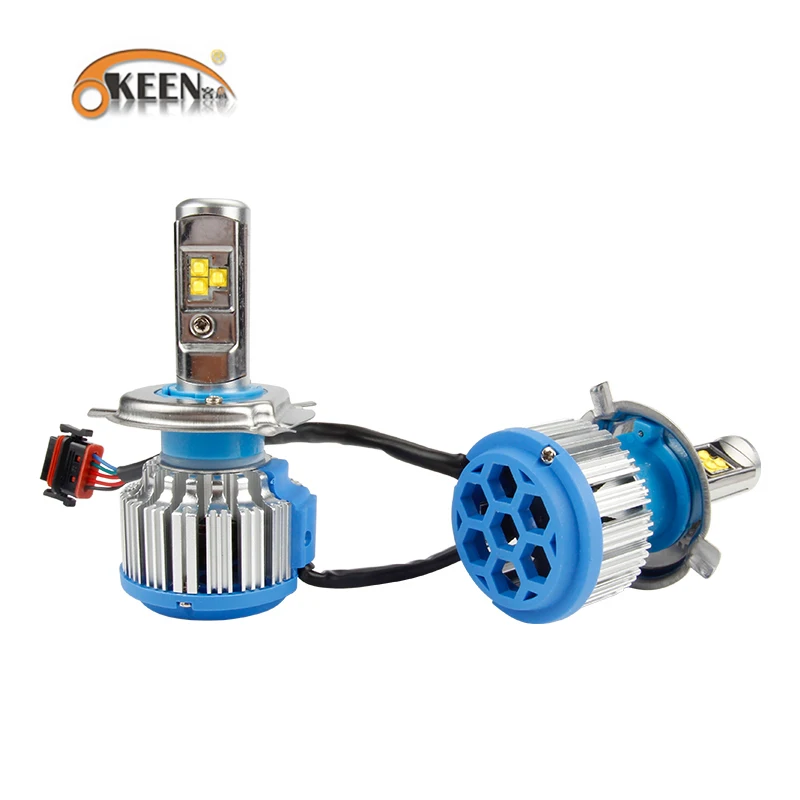 Светодиодный головной фонарь OKEEN 12 В T1 H7 H4 H8/H11 HB3/9005 HB4/9006 H1 H3 70 Вт 7200LM белый 6000K|Фара