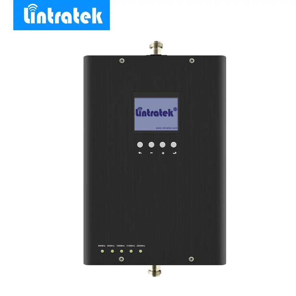 Усилитель сигнала Lintratek 3G 2G 4G LTE Band 20/3/7 EGSM 900 МГц UMTS 2100 1800 800 2600 для всех носителей в