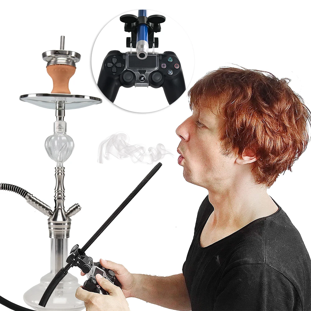 Hookah Smoke Play Hose Holder PS4 Slim Pro Game Controller For Shisha