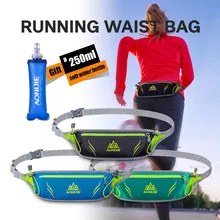 AONIJIE, мужская, женская сумка для бега, для спорта на открытом воздухе, гидратация, поясная сумка с 250 мл, бутылка для воды, для пеших прогулок, для велоспорта, марафона, беговой ремень