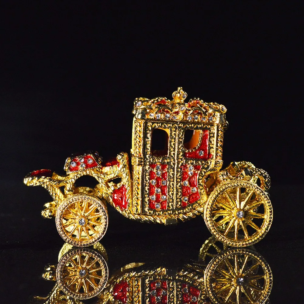 

QIFU New Arrival Handicraft Royal Carriage Trinket Box for Decoration