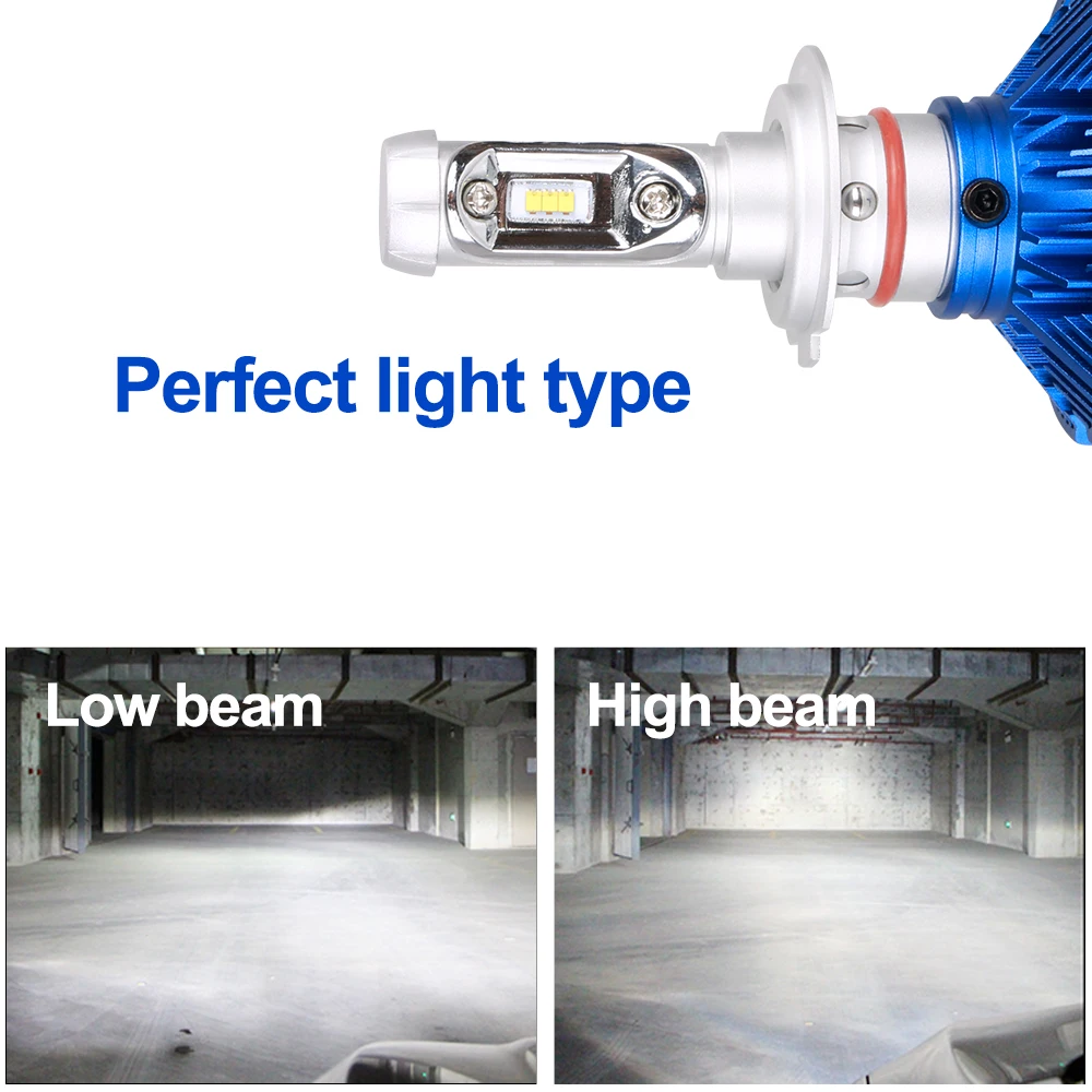 H7 H4 светодиодный лампы 12000lm Автомобильные фары светодиодный авто лампы безвентиляторный H8 H9 9005 HB3 9006 HB4 50W 6500K 24V зэс светодиодный H11 H1 H3 автомобиля 12V светодиодные лампы