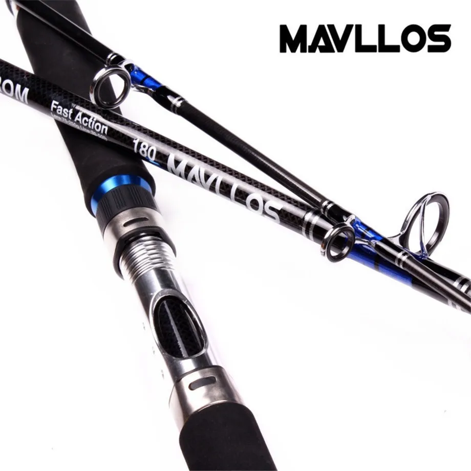 Mavllos المفرطة الصلابة الصيد القفز قضيب 1.8 m 2.1 m إغراء الوزن 70-250g ألياف الكربون المياه المالحة قارب الصيد الغزل قضيب Mavllos المفرطة الصلابة الصيد القفز قضيب 1.8 m 2.1 m إغراء الوزن 70-250g ألياف الكربون المياه المالحة قارب الصيد الغزل قضيب
